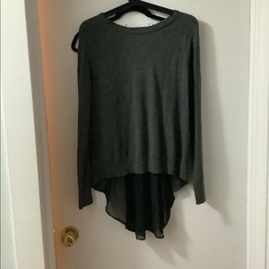 Attitude Grey/Black lightweight snazzy sweater